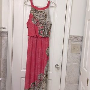 Chico’s salmon colored maxi dress, Size 2 (large)